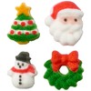 Lucks Dec-Ons Molded Sugar/Cup-Cake Topper, Christmas Charms Assortment, 5/8 Inch