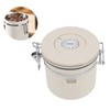 Airtight Coffee Canister 304 Stainless Steel Valve with Scoop for