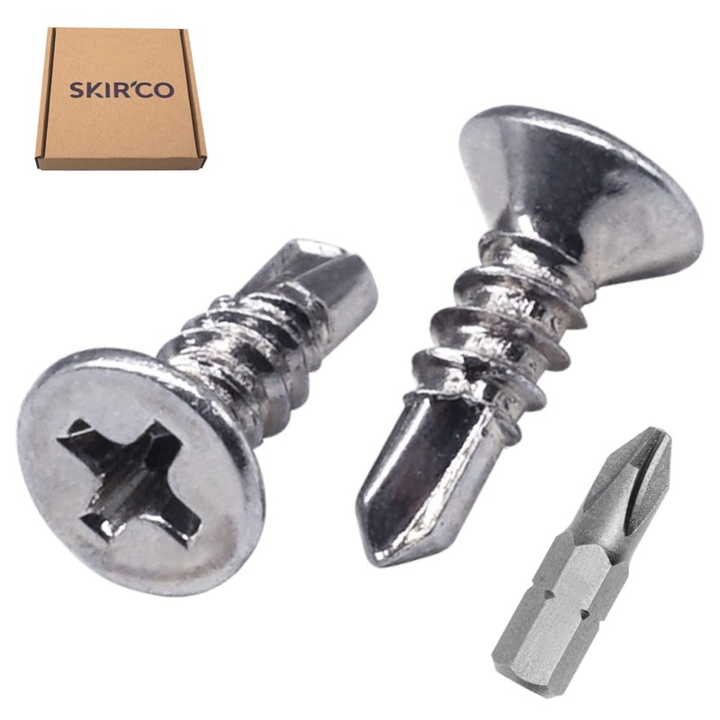 SKIR'CO Pack of 200 DIN 7504 P Galvanised Steel 3.5