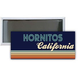 Hornitos California Souvenir 4.75x2-Inch Rectangle Fridge Magnet Retro Design