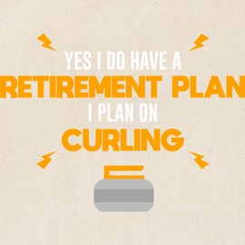 CafePress Curling Player Coach Stone Retirement Pla Tote Bag Reusable Natural Beige Canvas Shopping Bag