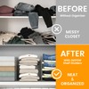 OKPOW Acrylic Shelf Dividers for Closet Organization: 8 Pack Durable