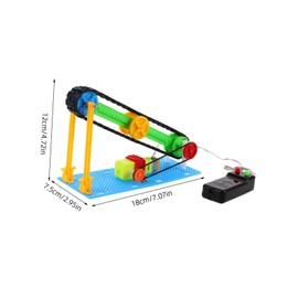 SUPVOX DIY Electric Conveyor Belt Kit for Kids 8-12 Years Educational Science Project Toy DC Motor for Experiments