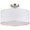 VONLUCE Semi Flush Mount Ceiling Light, 18" Drum Light Fixture