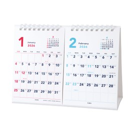 M Plan 2026 Calendar, Cubix Tabletop, A5, 2 Months, Basic, 204004-01-65, Starts January 2026