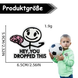 Hey You Dropped This Funny Flag Patch Embroidery Tactical Badge Patch, Sew-On Applique, Iron-On Patch for Tactical Backpacks, Hats, Lunch Bags, Vests, Jackets