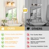 BrkNit 2 Light Modern Bathroom Light Fixtures Over Mirror, Brass