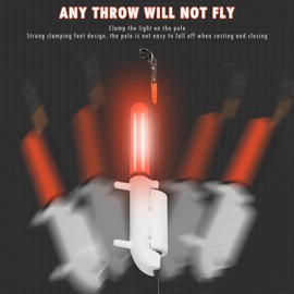 OneNine Glow Sticks Fishing, Pack of 6 Fishing Glow Sticks, Float Glow Stick, LED Glow Sticks, Fishing, Electronic Bite Alarm Fishing, Glow Stick Fishing Accessories