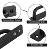 Malimali 4 Pack Black Barn Door Handles, 5" Hole Center