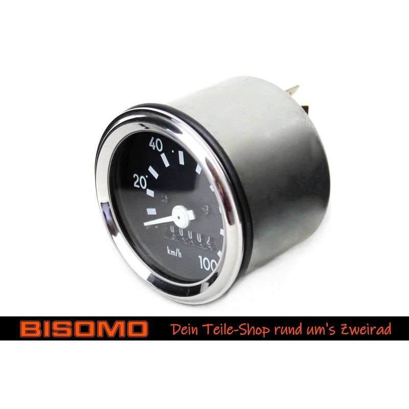 Speedometer 100 km/h with Indicator Control and Lighting, Diameter 60