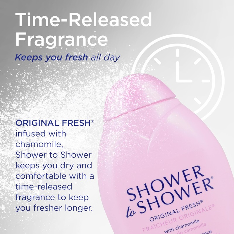 Shower to Shower Original Fresh Body Powder with Chamomile for