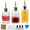 Aimery Coffee Syrup Dispenser Bottles Set - 3 Pack Simple