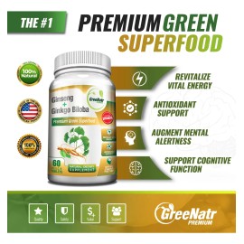 Greenatr Suplemento Menopausia Ginseng Y Ginkgo Biloba