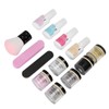 Nail Dipping Powder Set Nail Art Powder Top Base Coat