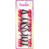 Dream World Ponytail Holder 20 MM Bead Assorted Shades of