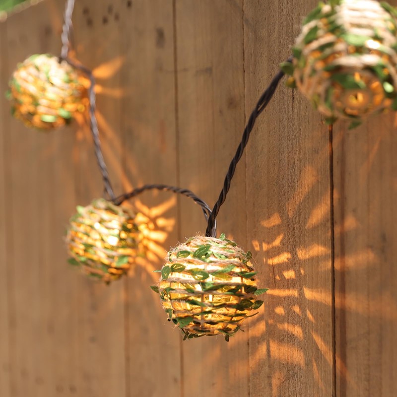 Decorative Lantern String Lights, Outdoor Plug in Hanging Lights with