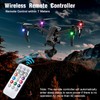 4PCS Wireless LED Strobe Lights with Remote Control, 8 Colors