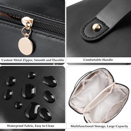 Cosmetic Bag, Large Capacity PU Waterproof Storage Makeup Bag, Multifunctional Portable Wash Pouch for Women Travel Storage Bag Skin Care Cosmetics Toiletries