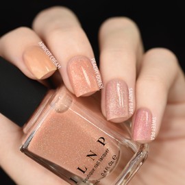 ILNP Peachy Queen - Peach Holographic Sheer Jelly Nail Polish