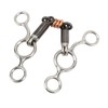 Horse Gag Ring Snaffle Stainless Steel Brass 145mm Mouthpiece Horse