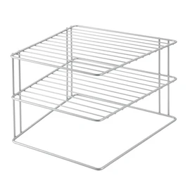 Metaltex Palio 364002095 Corner Shelf Insert 2 Shelves 25 x 25 x 19 cm Silver