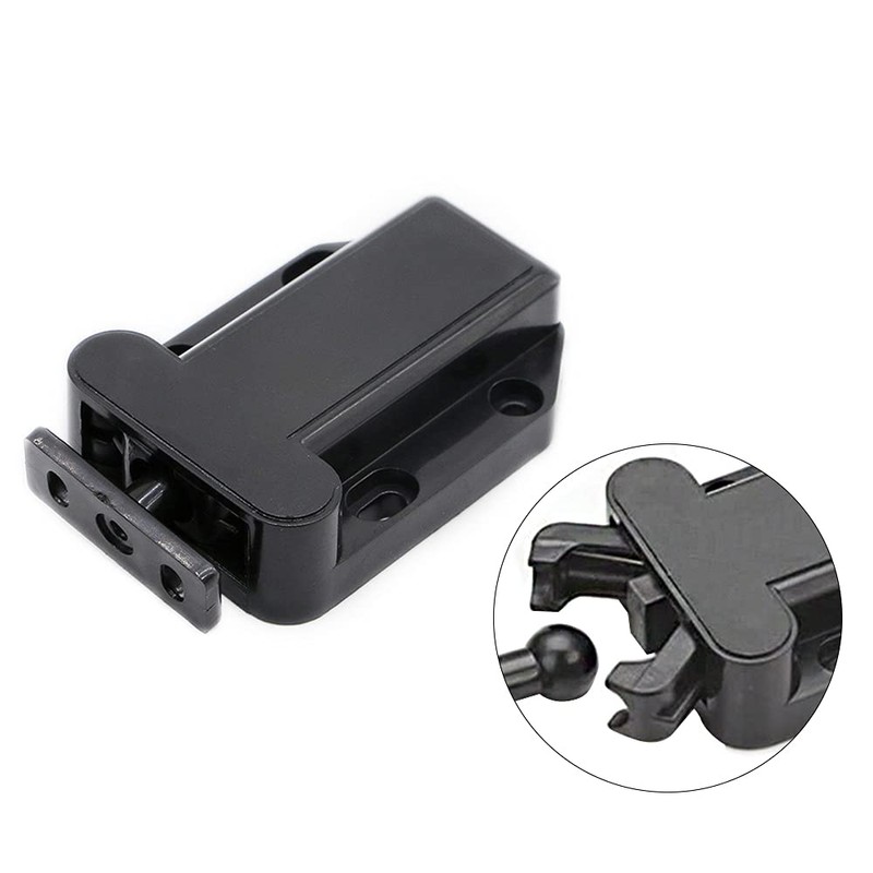 ANCLLO 2pcs Non-Magnetic Push to Open Catch Lock Drawer Cabinet