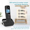 Hellobaby DECT 6.0 Cordless Phone with 2 Handsets, Reliable 1000
