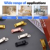 Sekonow 30Pcs Metal Mini Clamps, 0.5in Wide Alligator Clips Strong