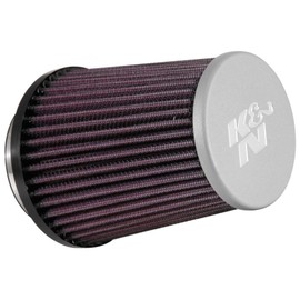 K&N Filtro de goma universal: alto rendimiento, premium, lavable, filtro de repuesto: diámetro de brida: 3 pulgadas, altura del filtro: 5.2187 pulgadas, longitud de la brida: 0.71875 pulgadas, forma: redonda cónica, RE-5287