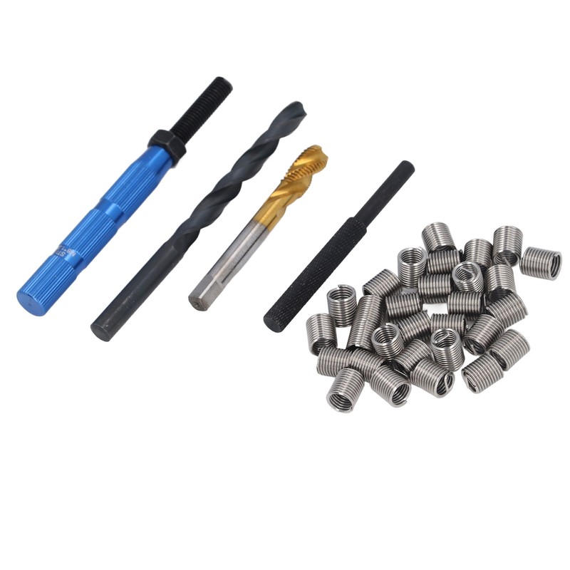34Pcs Metric Thread Repair Insert Kit Stainless Steel M8 X