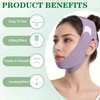 Reusable Overnight Jawline Support Band – Washable PU Face Wrap