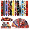 Acuiwer 24 PCS Slap Bracelets Racing Slap Bands Party Bags