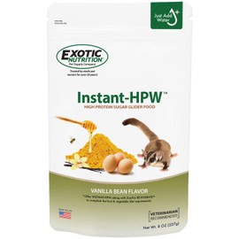 Instant-HPW - All Natural Vitamin Enriched Sugar Glider Food - Healthy & Nutritious - High Protein Wombaroo - Staple Diet (8 oz)