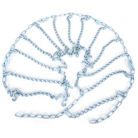 OCPTY Anti-Slip Snow Tire Chain Universal Fit 235 245 255 265 275 285(14"15"16"17"18"19"20") Car Chains 2-Pack Heavy Duty Chain with Snow Chain Link Locks Reliable Winter Traction