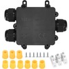 Newoutset IP68 Waterproof Junction Box, 3-Way Cable Connector, External Distribution