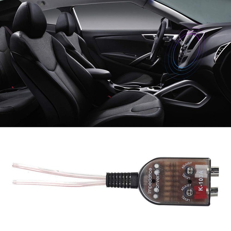 Kuuleyn Audio Converter, Car Stero Adjustable Speaker High to Low