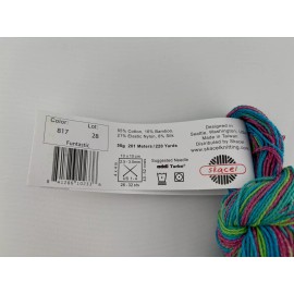 HiKoo Cobasi by HiKoo - FUNTASTIC Color #817 Fingering Weight Yarn Skein