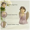 Praying Angel Figurine, 3.74 Inch Resin Guardian Angel Home Decor