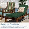Honeycomb Essentials Outdoor Chaise Cushion, 21" x 70", Hampton Texture
