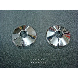 TALON x 2 Chrome 15mm Pipe Cover/Collar/Rad ring