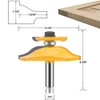 LEATBUY 3 PCS Router Bit Set 1/2-Inch Shank, Tongue Groove
