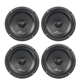 Audiopipe 2 Pairs 8" inch 250 Watts Car Audio Speakers Mids Sealed Back Full Range APMB-8SB-C - Blk