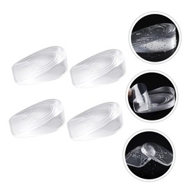 Ipetboom 2 Pairs Height Increase Insoles for Men Gel Lift Inserts Comfortable Shock Absorption Support for Daily Use Washable Non Slip Design