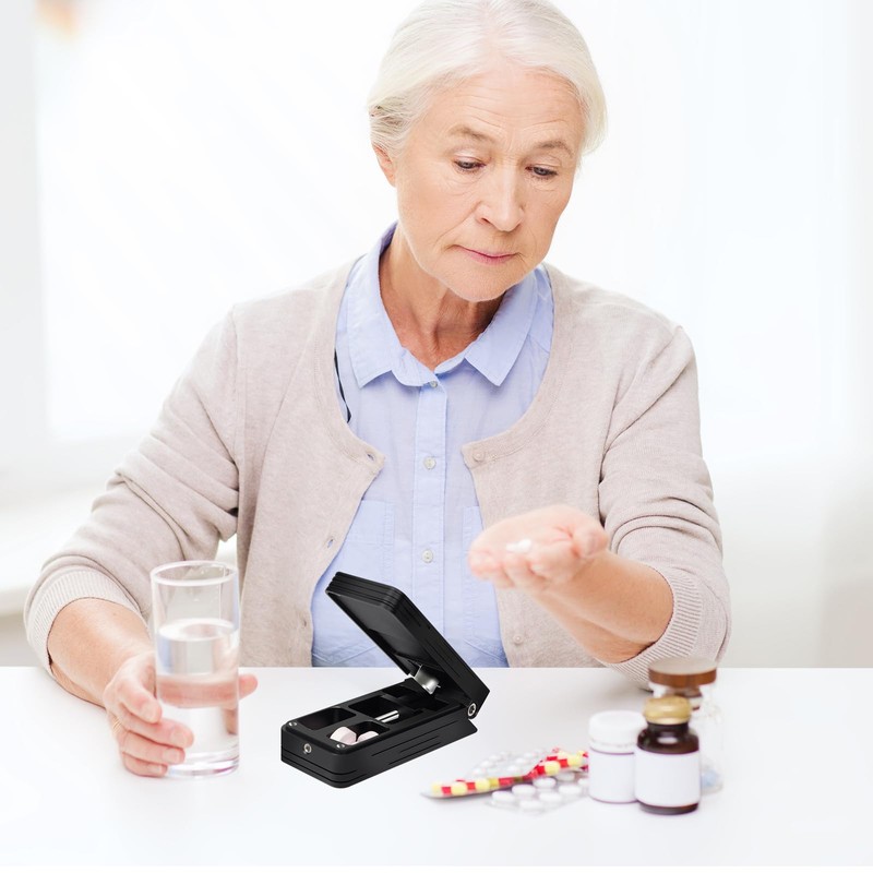 Pill Cutter for Small and Tiny Pills, Professional Aluminum Pill