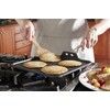 Calphalon Contemporary Hard-Anodized Aluminum Nonstick Cookware, Square Griddle Pan, 11-inch,