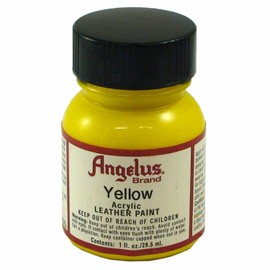 Angelus Acrylic Leather Paint - 1 Ounce, Yellow