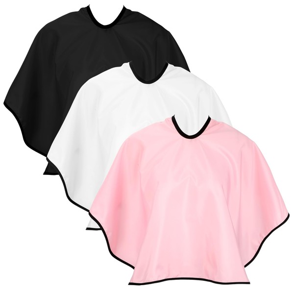 DSLSQD 3 Pieces Makeup Cape, Hair Cutting Cape, Short Hairdressing