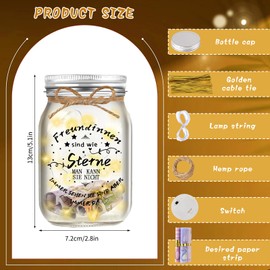 HUIKUANGEU Best Friend Gifts, Gift Best Friend, LED Bottle Light, Gifts for Girlfriend, Gifts for Women, Girlfriends, Illuminated Bottle, for Girlfriend Friendship Gifts