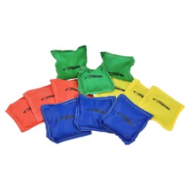Sportime - 1005654 Heavy Duty Nylon Bean Bags - 5 x 5 - Set of 12 - Assorted Colors