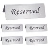 UNICRAFTALE Pack of 5 "Reserved" Sign Made of Stainless Steel